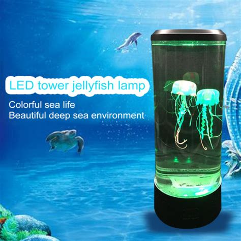 LED Jellyfish Aquarium Decorative Night Lamp - Leloye | Jellyfish lamp ...