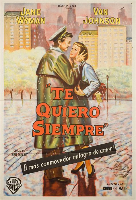 Miracle in the Rain Original 1956 Argentine Movie Poster - Posteritati Movie Poster Gallery