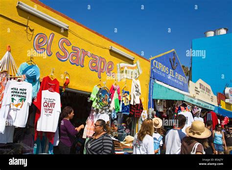 Stores, Ensenada City, Baja California, Mexico, North America Stock ...