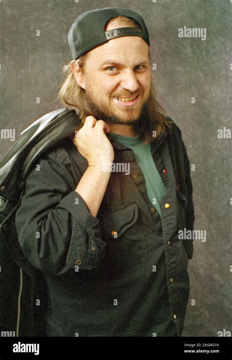 Comedian Bobcat Goldthwait is seen following an interview in New York, March 1992, where he was ...