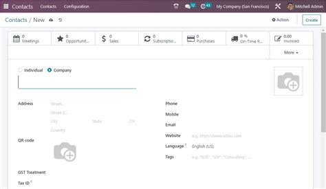 Overview of Odoo 16 Contact Module