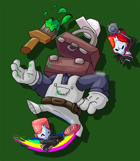 Castle crashers painter boss by kubernikus18 on Newgrounds