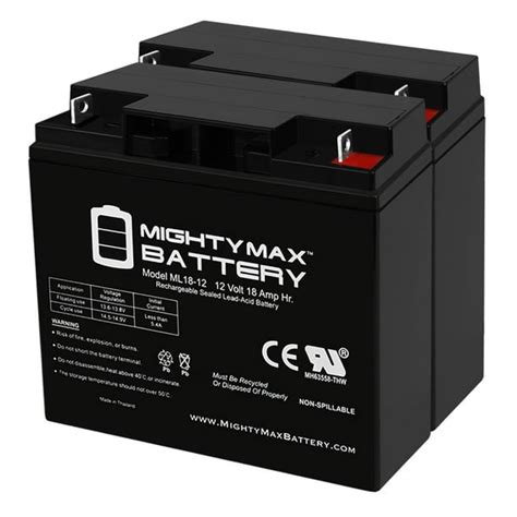 12V 18AH SLA Battery for Pride Mobility Revo Scooter - 2 Pack - Walmart.com - Walmart.com