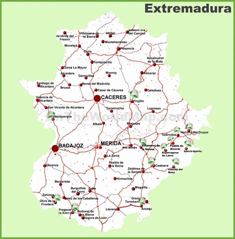 Extremadura road map