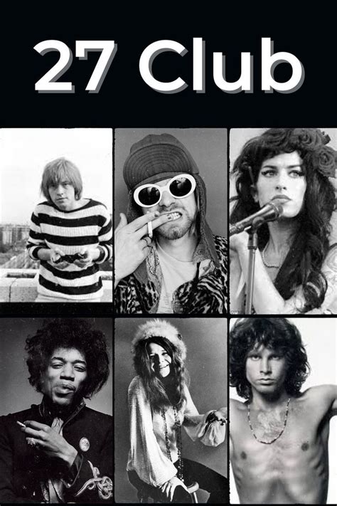 The 27 Club – Remembering Iconic Rock Stars | Rock music artists, Rock star quote, Rock legends