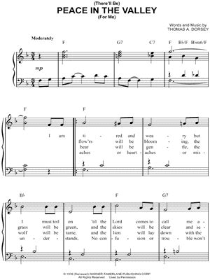 "Peace in the Valley" Sheet Music - 10 Arrangements Available Instantly ...