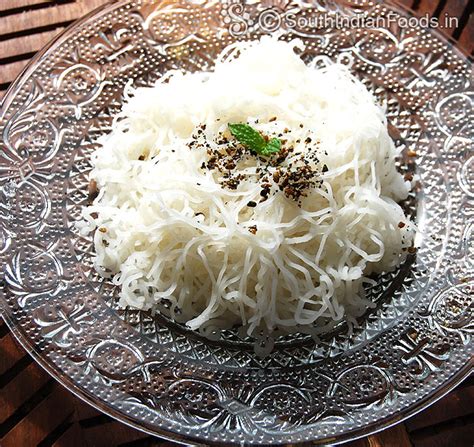 Idiyappam thengai paal| String hoppers wiht coconut milk- How to make-step by step photos & Video