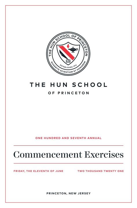 Hun School of Princeton Commencement Program 2021 by The Hun School of Princeton - Issuu