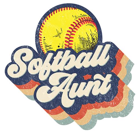 Retro Softball Aunt Design Transfer – Southern Dream GA