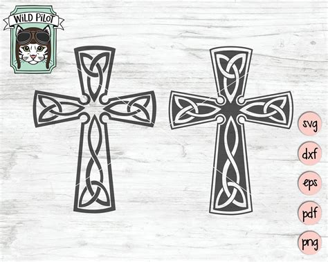 Celtic Cross SVG file Cross cut file Religious Cross | Etsy