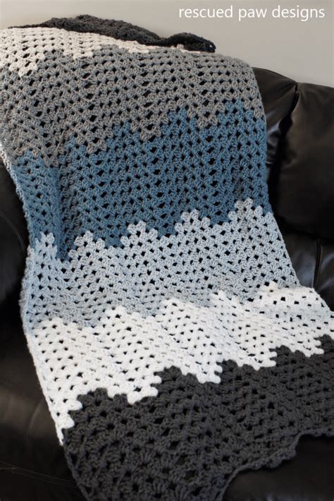 15 Easy Ripple Crochet Blanket Patterns - Dabbles & Babbles