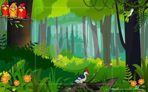 Selva Art: Cartoon forest