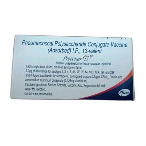 Pfizer Pneumococcal Polysaccharide Conjugate Vaccine, Prescription at Rs 3300 in Goregaon