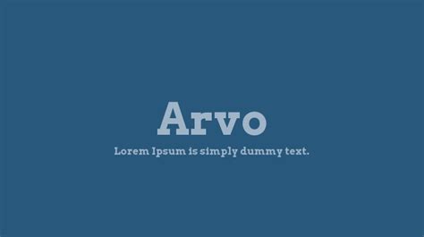 Arvo Font Family : Download Free for Desktop & Webfont