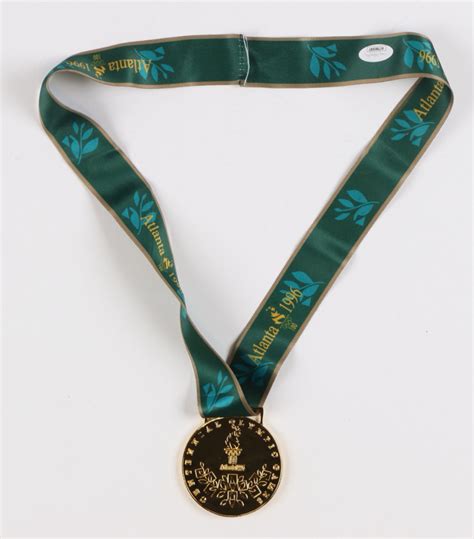 Kurt Angle Signed Team USA 1996 Olympics Replica Gold Medal Inscribed ...