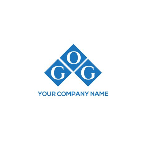 GOG letter logo design on WHITE background. GOG creative initials letter logo concept. GOG ...