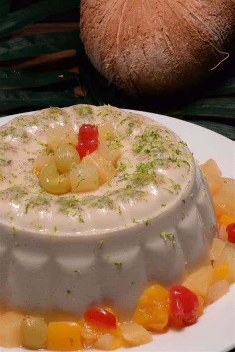 Haitian Blancmange (A Coconut Gelatin Dessert) - International Cuisine