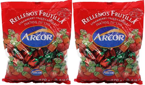 Arcor Juice Filled Strawberry Hard Kosher Candy 2 Packs,Each Contains 470... - Walmart.com