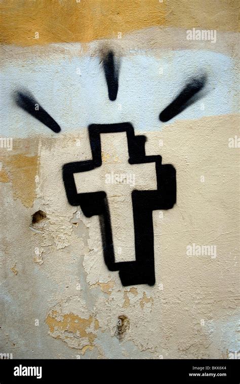 Christian Graffiti Cross