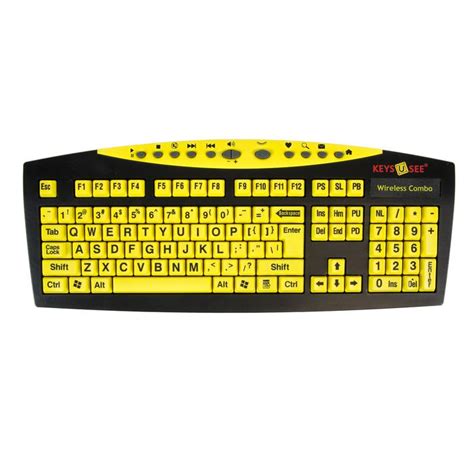 Wireless Large Print Keyboard Wireless Mouse Bundle,key keyboard USA