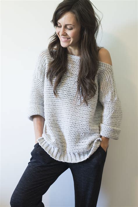 Free Crochet Pattern for The Homebody Sweater (Easy, Comfy and Cute!) — Megmade with Love