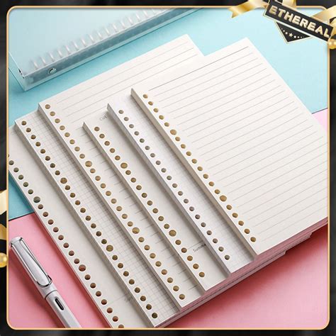 60 Sheets A5 20 Holes B5 26 Holes Loose Leaf Notebook Inner Page Refill ...