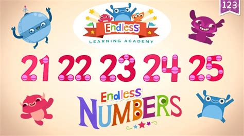 Endless Numbers 20 - 25 | Meet Number Twenty to Twenty-five | Fun Learning for Kids - YouTube