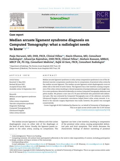 (PDF) Median arcuate ligament syndrome diagnosis on Computed Tomography: what a radiologist ...