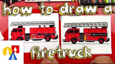 How To Draw A Fire Truck - YouTube