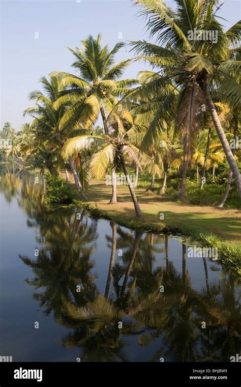 Kerala backwaters scenery reflection hi-res stock photography and images - Alamy