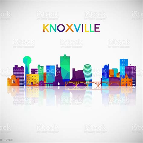 Knoxville Skyline Silhouette In Colorful Geometric Style Symbol For Your Design Vector ...