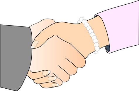 Handshake clipart business person, Handshake business person ...