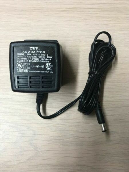 DVE AC Power Adapter Dv-1280-3 12vdc 1000ma for sale online | eBay