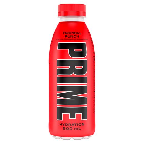 PRIME Hydration Tropical Punch Flavoured Drink 500ml - DrinkSupermarket