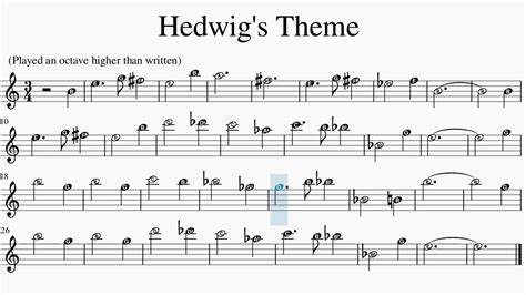 Hedwig's Theme From 'Harry Potter' Sheet Music For Beginners In A Minor ...