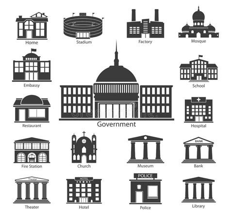 Government Buildings Stock Illustrations – 5,196 Government Buildings ...