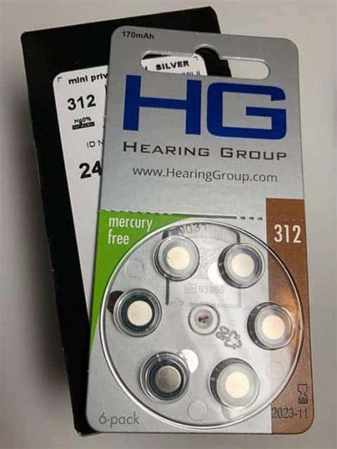 Size 312 Hearing Aid Batteries | 60 Batteries | Hearing Group