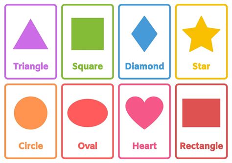 Color and Shape Flashcards Printable file Only Help Your Child Learn Colors and Shapes With Fun ...