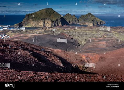 ELDFELL VOLCANO HEIMAEY WESTMAN ISLANDS ICELAND Stock Photo - Alamy