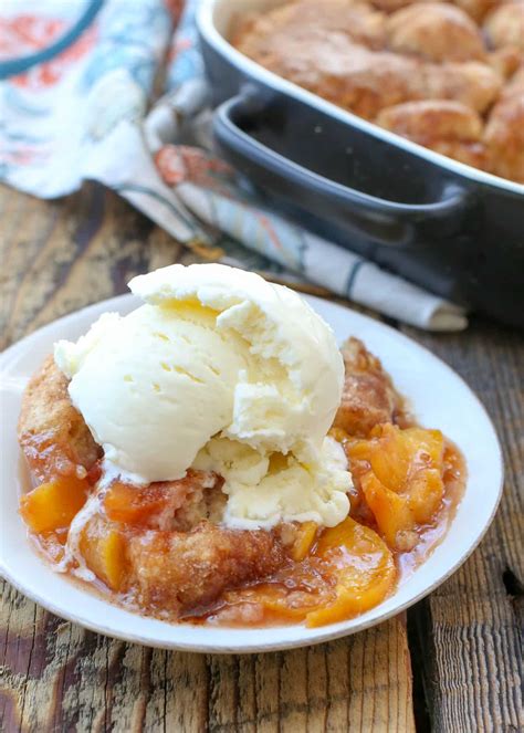 Southern Peach Cobbler - Barefeet in the Kitchen