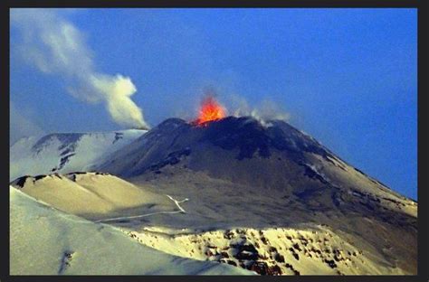 Strombolian eruption at Etna's saddle vent this morning (image: Boris ...