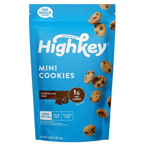 HighKey Chocolate Chip Mini Cookies, 12 Ounce - Walmart.com