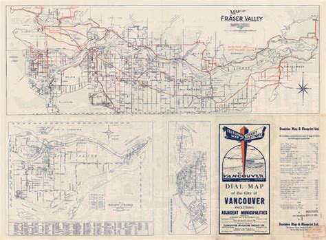 Map of Fraser Valley ; Map of municipality of Richmond ; Map of City of ...