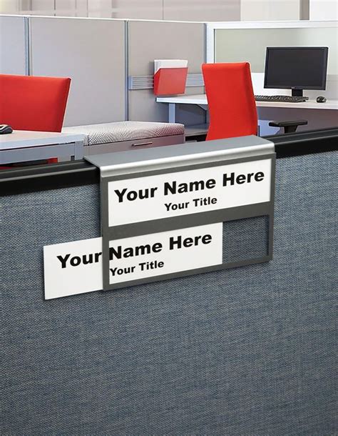 Cubicle Name Tag Template