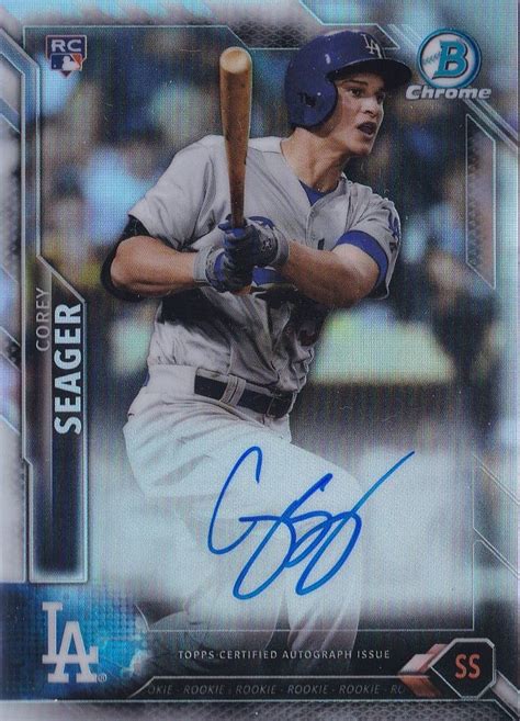 2016 Bowman Chrome Corey Seager Autograph Refractor Card – Sports Card Radio