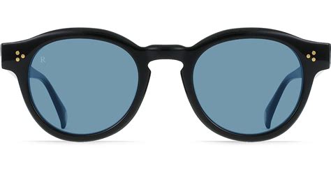 Raen Zelti 49mm Small Round Sunglasses in Blue | Lyst