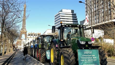 French Farmers Took To The Streets Of Paris In Their Tractors To ...