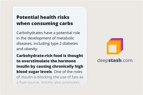 Potential health risks when consuming carbs - Deepstash