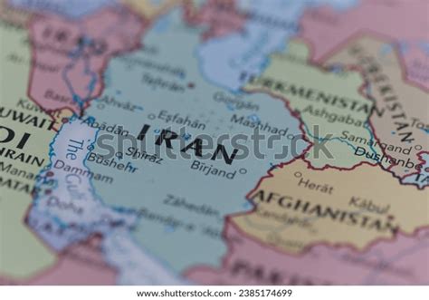 Middle East Political Map Iran Focus Stock Photo 2385174699 | Shutterstock