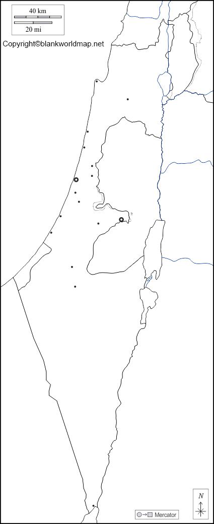 Printable Israel Map - Blank World Map